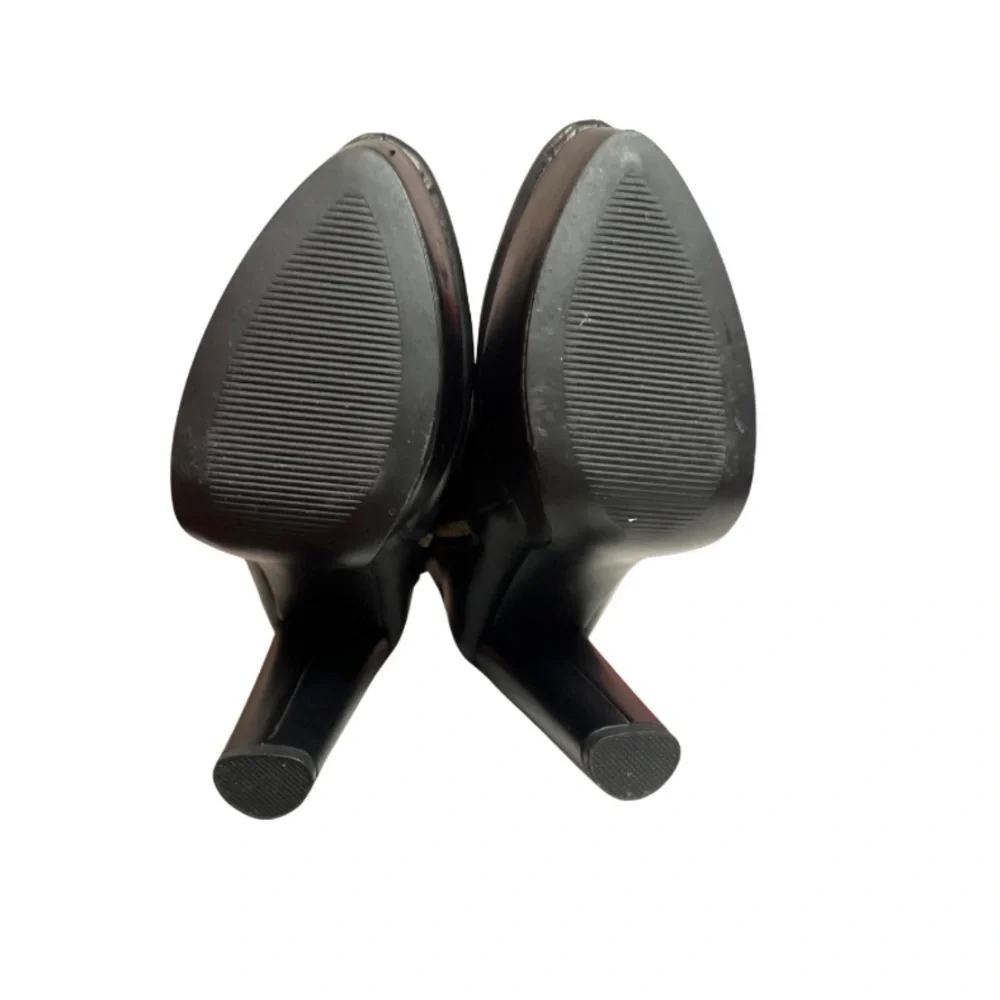 Shoe Dazzle || Black 6" Boots w/side Zipper || SIZE: 7.5 || - Picture 3 of 8